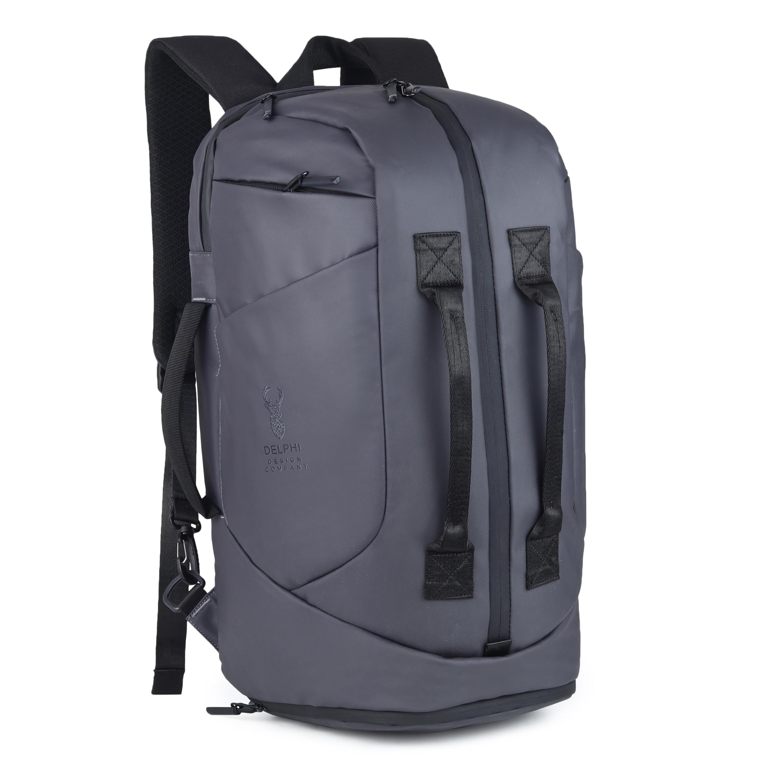 Delphi Design Waterproof Stylish Travel Backpack, Multi-pocket Duffel Bag, Black, Hand bag or BackPack, Very Spacious, Very Ergonomic Design, Comfortable, Light weight, Good Capacity-image-9