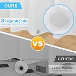 Waterproof Fabric Shower Curtain Liner - TPU Waterproof Lamination with 3 Magnets,Machine Washable Liner, Soft Cloth Shower Curtain (72" L x 36" W)