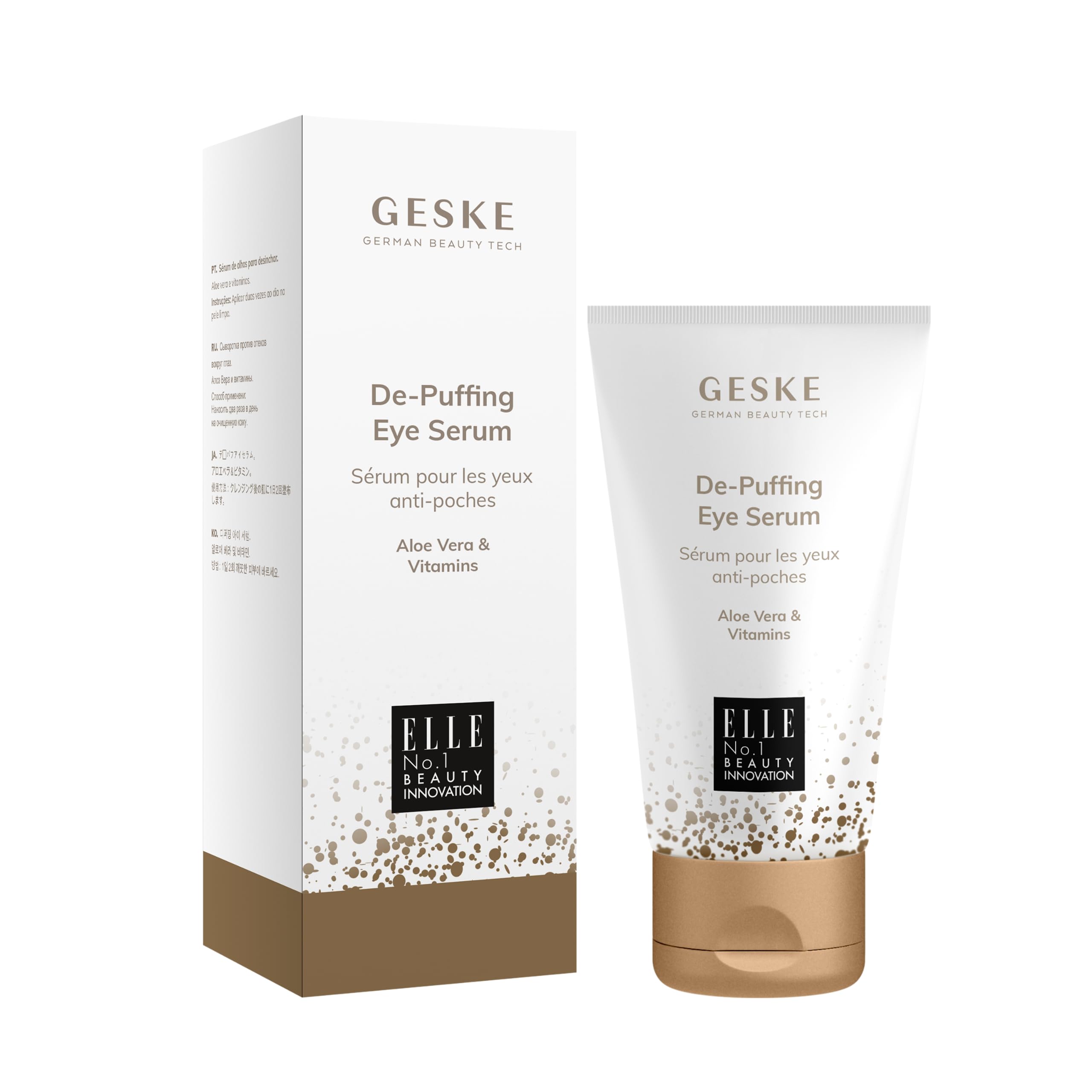 GESKEDe-Puffing Eye Serum | For Dark Circles & Swollen Eyes | with Aloe Vera | Hydrating & Moisturizing | Smooths the Eye Area | Vegan | No Animal Testing | Complements GESKE SmartAppGuided™ Devices