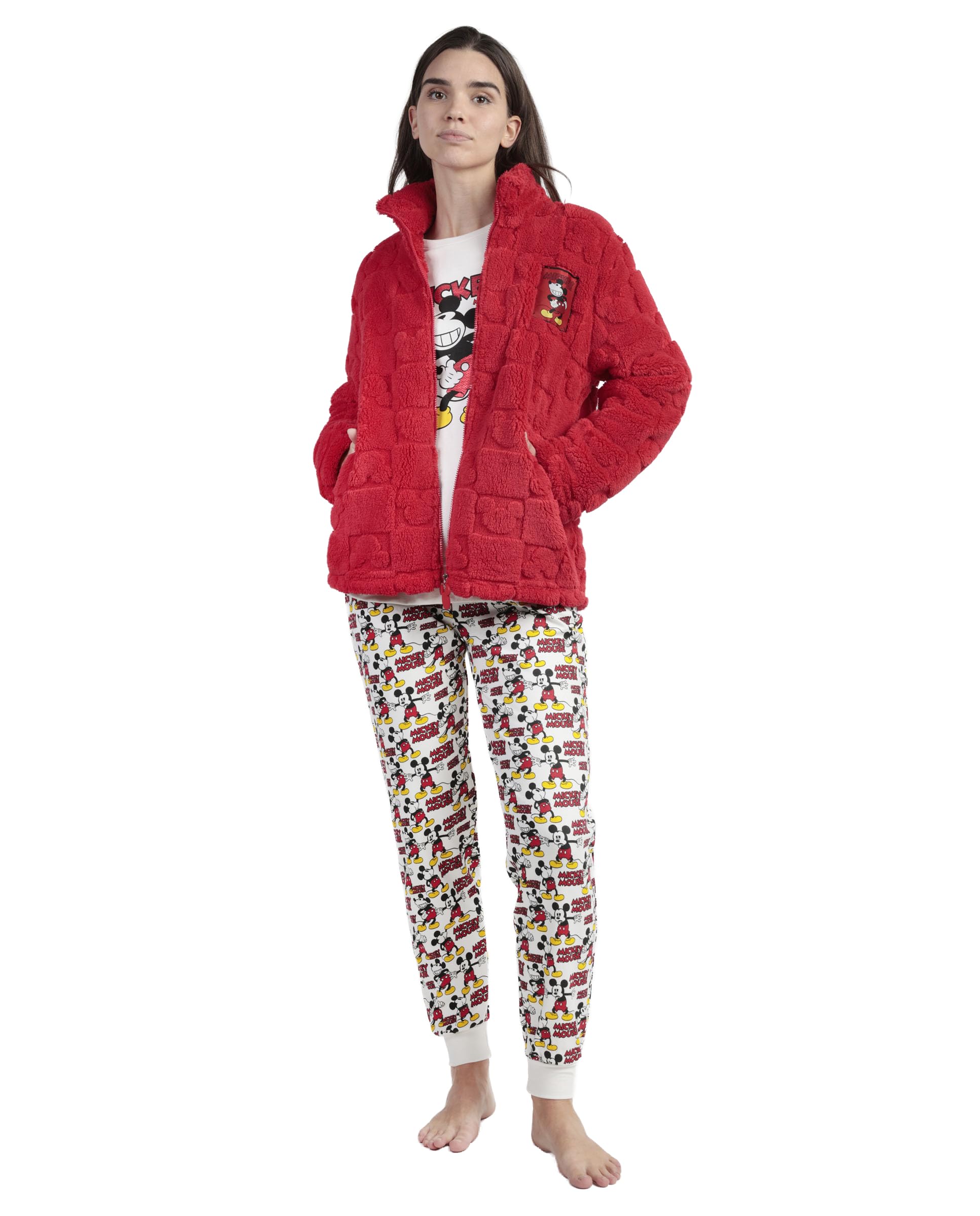 Disney bata manga larga calentita jaquard best mickey para mujer