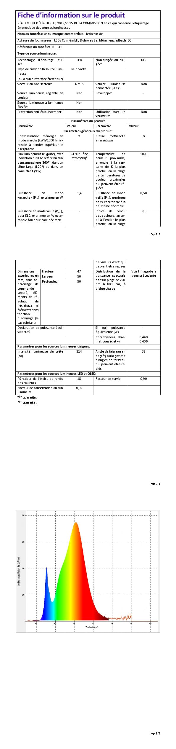 ledscom.de Luci da incasso a LED BODES per uso esterno, bianco caldo, ogni 94lm/lampada, opaco, rotondo, Ø 50mm, set di 4