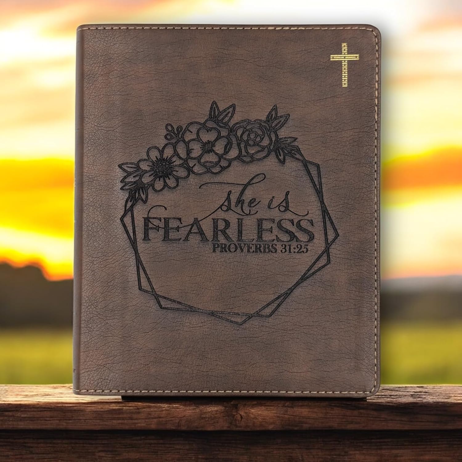 Custom Laser Engraved She is Fearless NIV Bible | Personalized NIV Journal Bible | Gift Bible For Women Custom Name | Custom Study Bible