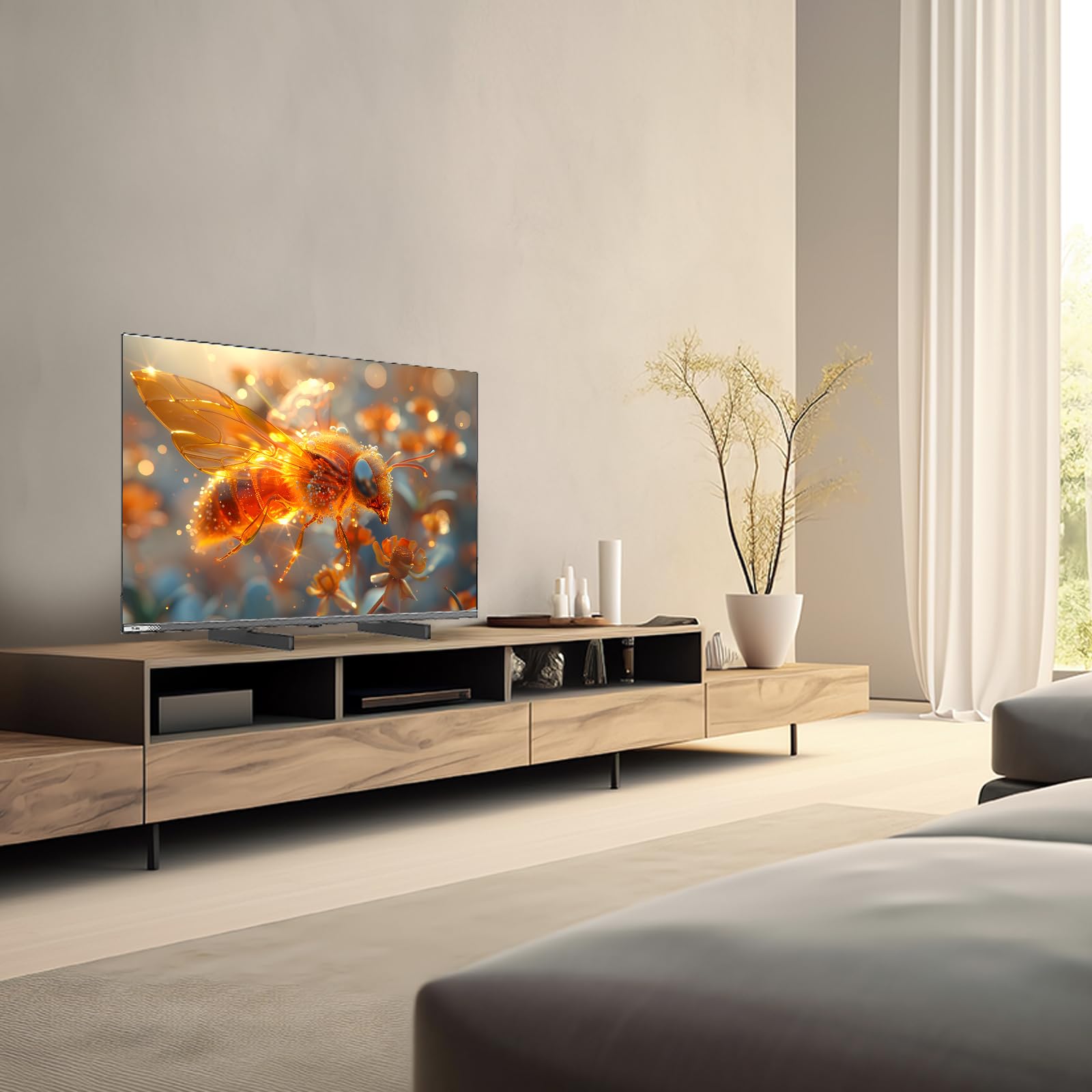 CHiQ L32FM9E 32 Pollici (80 cm) FHD Smart TV, HDR10 & HLG, Dolby Audio, Dbx-tv, Triple Tuner DVB-C/T/T2/S/S2, Chromecast integrato, Wi-Fi Dual-Band, Metallo Senza Cornice