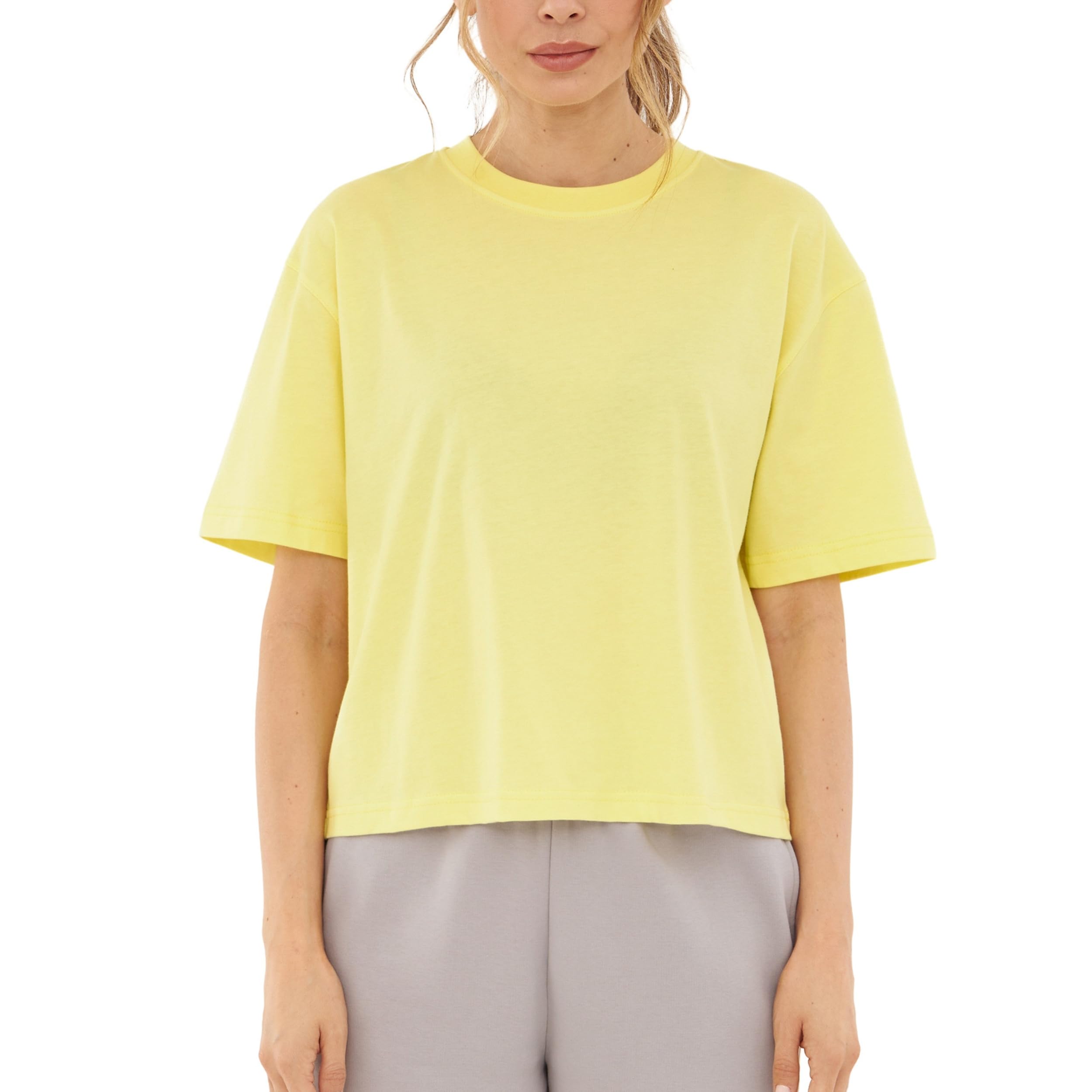 Johnny Urban Cropped Shirt Damen und Herren - Zoey - Kurzes Top aus Baumwolle - Crop Shirt Kurzarm - Basic Tshirt für Sommer