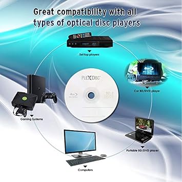 633-814 25 GB 6X Blu-ray Logo Top Single Layer Recordable Disc BD-R, 50-Disc Spindle