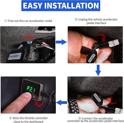 Miniatura 72 de Controlador de respuesta del acelerador, acelerador de pedal de carreras electrónico inteligente de 9 modos para Toyota 4Runner Tundra Land Cruiser