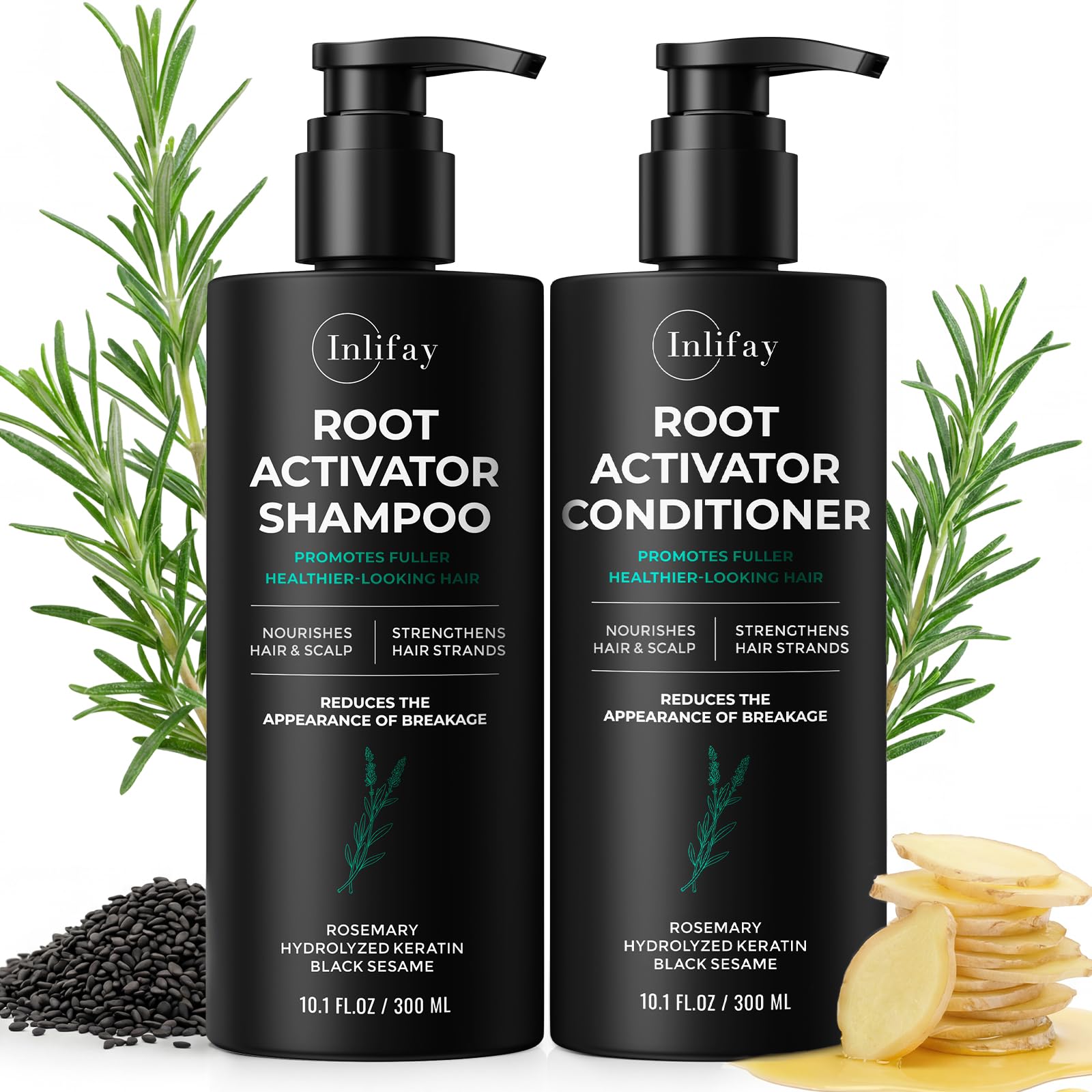 Root Activator Shampoo & Conditioner - Hair Growth for Thinning Hair 20 Fl Oz (Pack of 1)