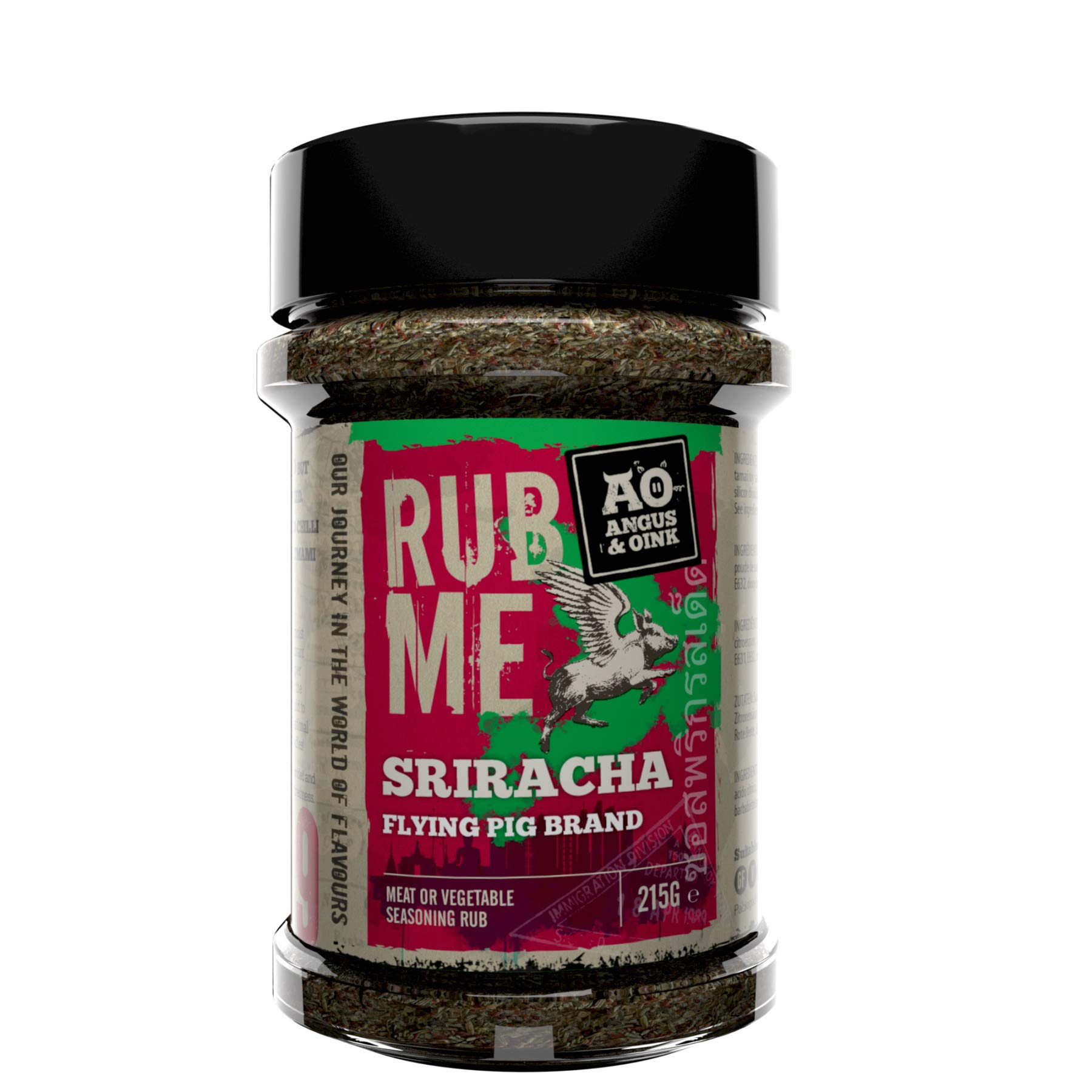 Angus & Oink | Sriracha Seasoning | Tangy Thai Spice Blend | Perfect for Eggs, Noodles, and Shrimp | Gluten-Free | 215g