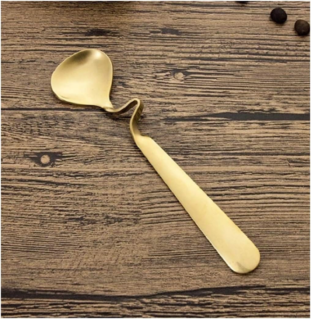 Trend Matters Bent Coffee Spoon (Gold) - Pack of 1