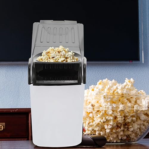 Miniatura 6 de DOITOOL Pequeña máquina de palomitas de maíz de aire caliente para uso doméstico, máquina eléctrica de aperitivos con construcción de primera