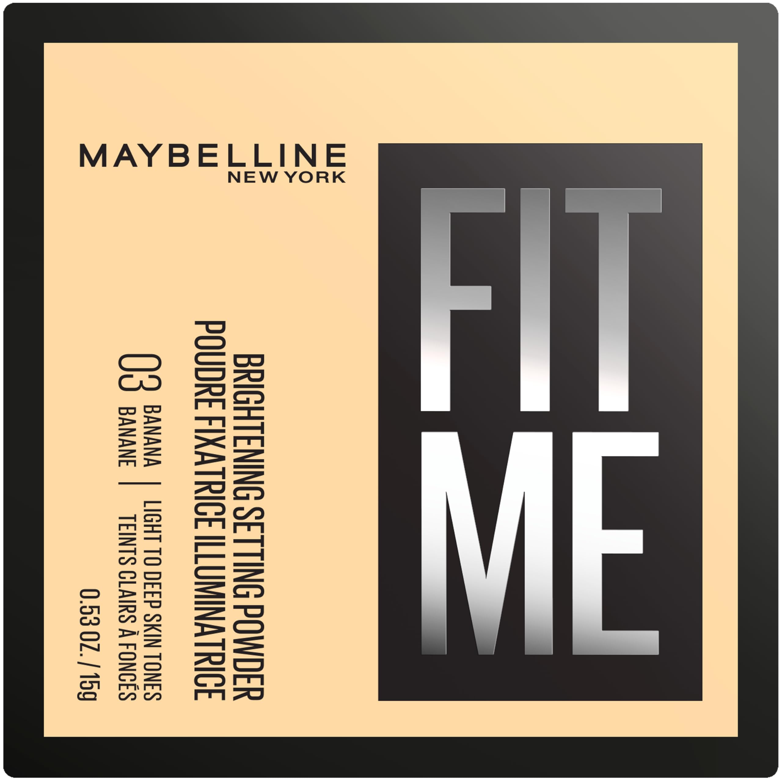 Maybelline Fit Me Loose Powder, Controls shine 16H, 03 Brightening Banana
