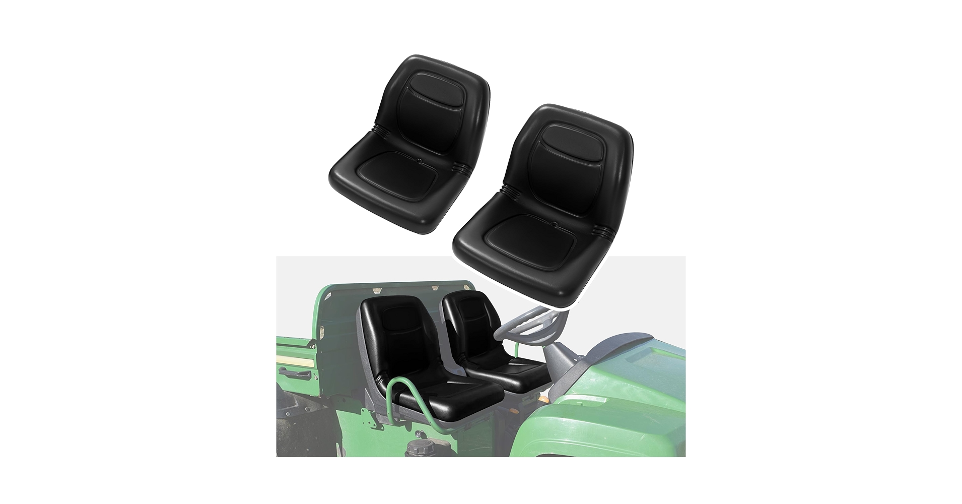 Amazon.com: KUAFU Pair Tractor Black Seat Compatible with