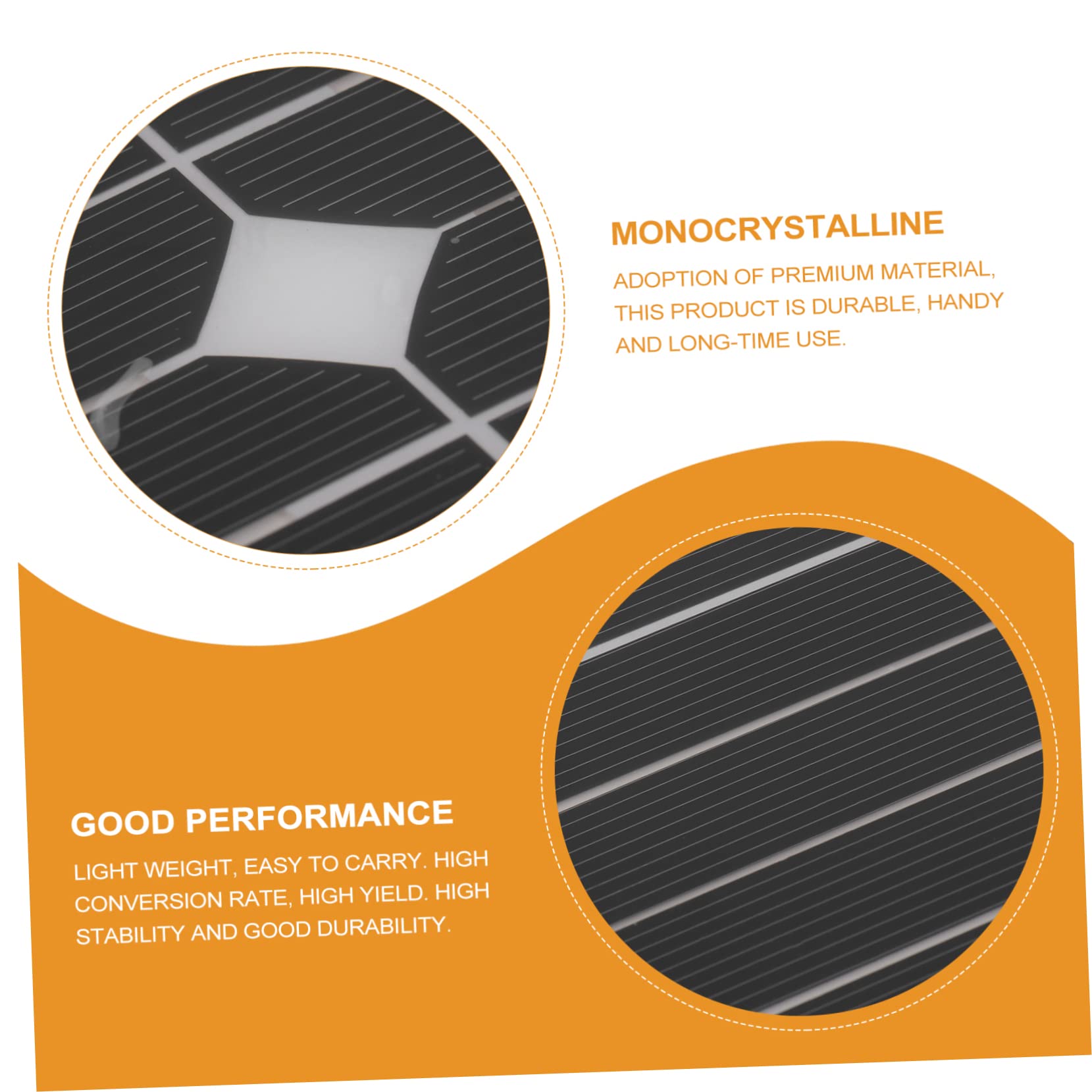 HANABASS Panel Solar Cargador para Baterías Kit Solar Portátil para Camping y Actividades al Aire Eficiencia Alta y Resistente al Agua