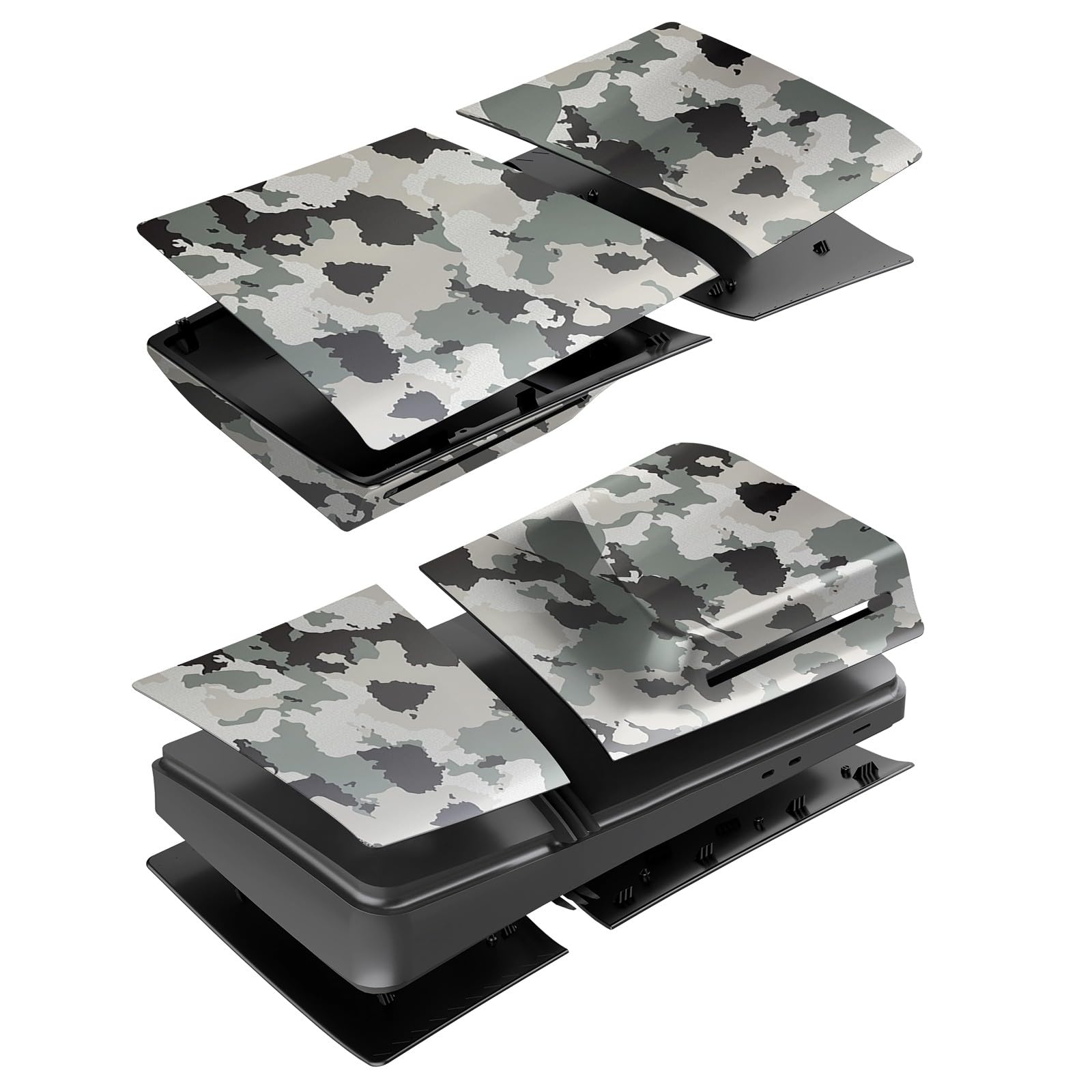 Carcasa para consola digital PS5 PRO versión ventilada para unidad óptica PS5 PRO, carcasa protectora de color camuflaje (versión de unidad óptica)
