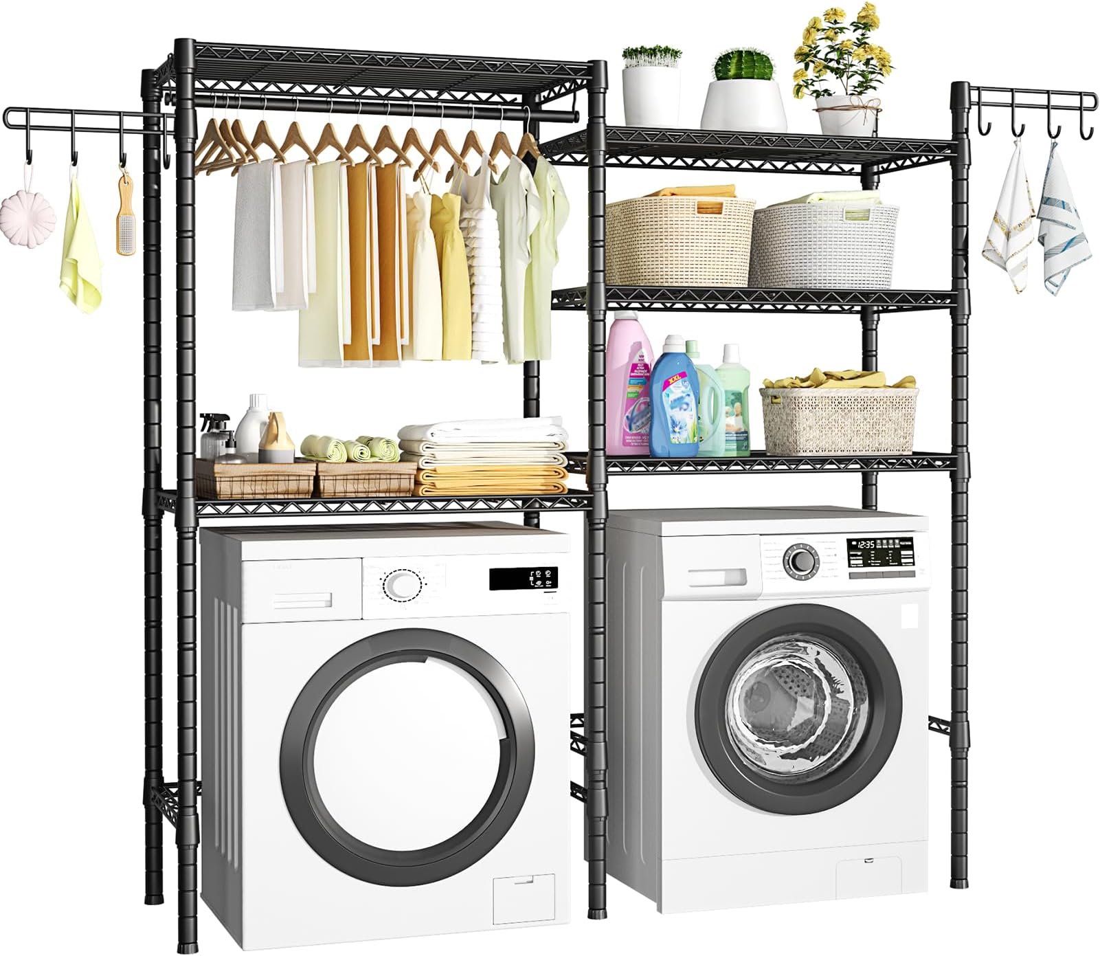 Hershii 3Tier Laundry Room Shelf Over The Toilet/Washing