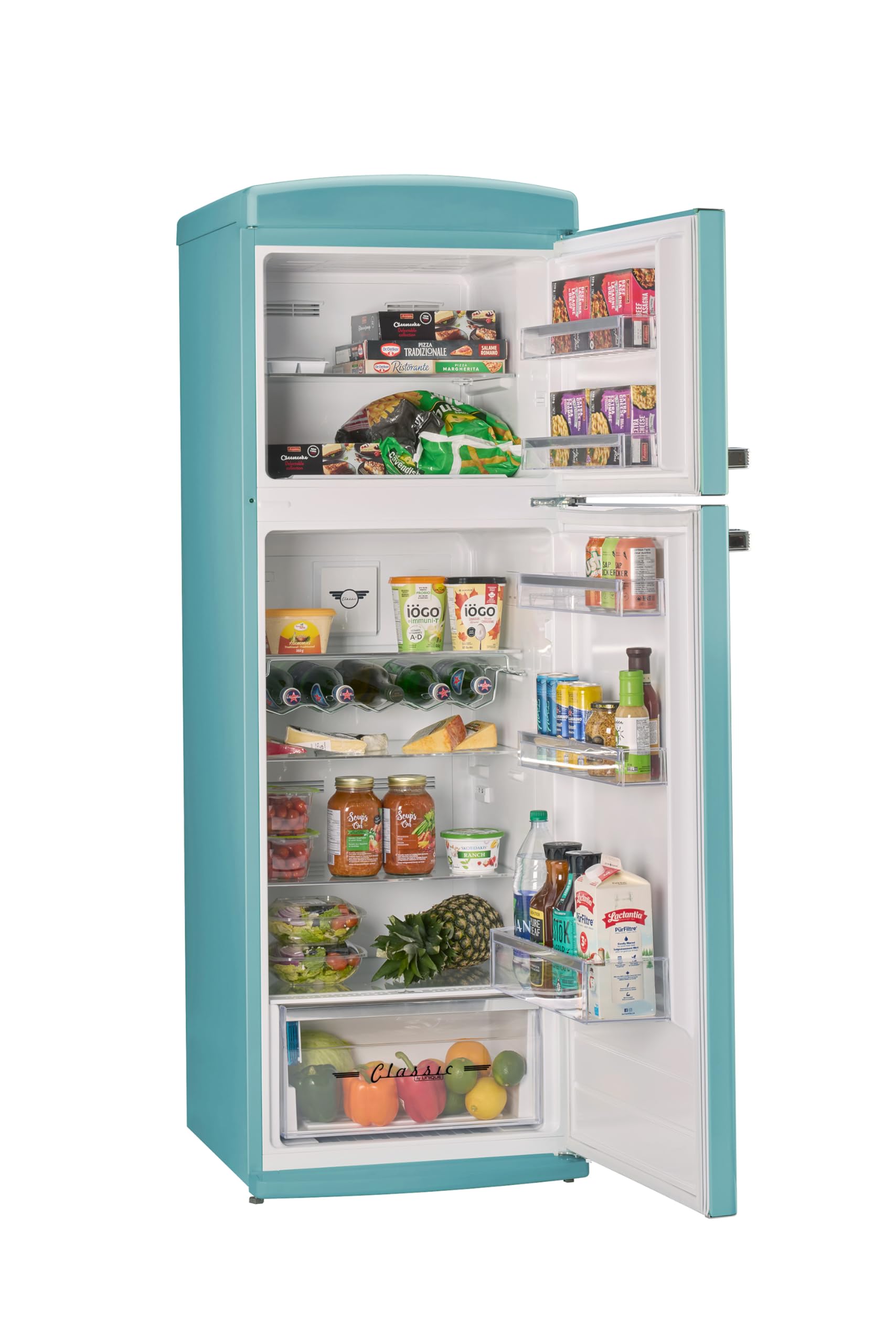Unique Appliances Classic Retro 11 cu.ft. Top Freezer Refrigerator - Ocean Mist Turquoise on Fridge.com