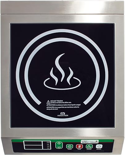 Miniatura 5 de Winco EICS-34 Quemador portátil de inducción de grado comercial, 3400 W, 240 V