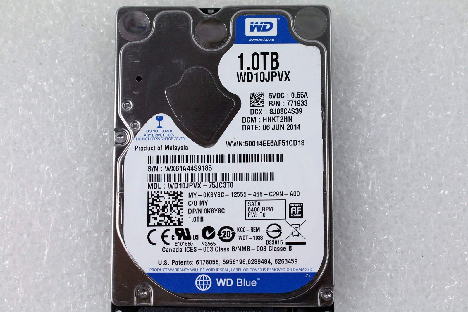 Amazon.in: Buy (Refurbished) Western Digital WD10JPVX-75JC3T0 1TB  