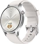 aeac Smart Watch for Women, AMOLED Ultra-Clear Screen Activity Trackers with Heart Rate/Sleep/SpO2 Monitor, Waterproof Fitness Smartwatch for iPhone/Samsung/Android（Pink Gold）