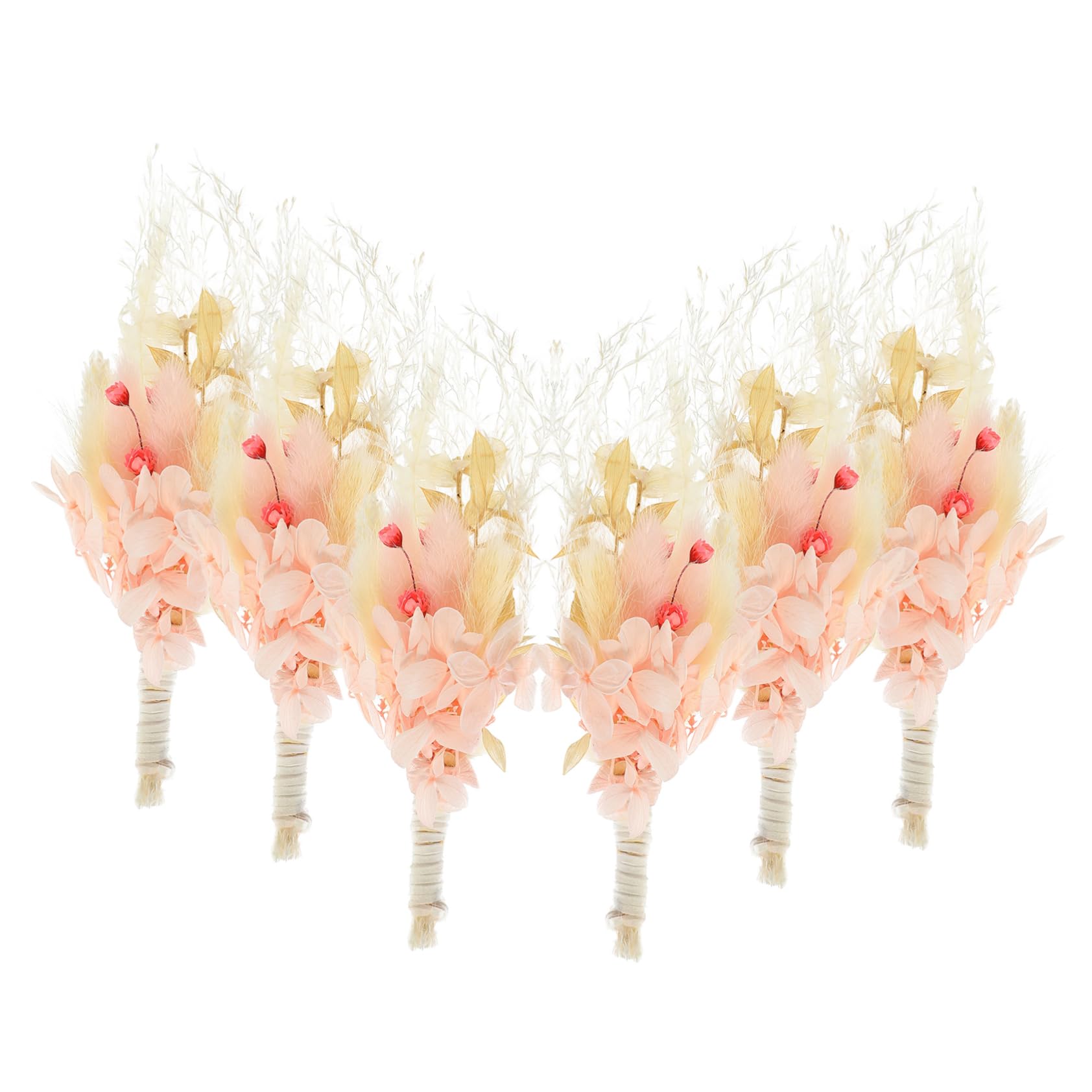 Alipis 3 Pièces 6 Fleur préservée Arrangement de Fleurs pour Le Bricolage Mini-vases Wedding Decorations Home Decor Plante séchée Bricolage Petit Bouquet de Fleurs séchées Rose