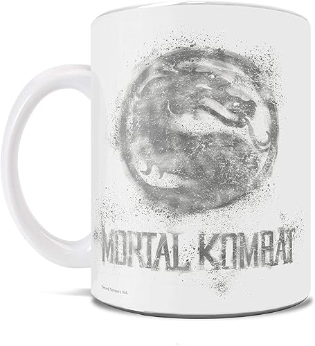 Miniatura 3 de Trend Setters Taza de cerámica blanca con logotipo de Mortal Kombat WMUG1018