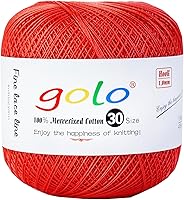 Vista 100 de Golo - Hilo de ganchillo tamaño 30, hilo de colores para hacer encaje 310