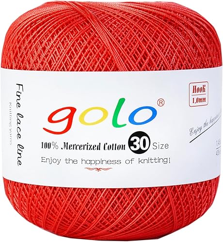 Miniatura 73 de golo Hilo de ganchillo para tejer a mano tamaño 30 hilo de tatuaje Hibiscus color-166 166-Hibiscu,oro 160,202 Azul Mar,203 Aguacate,206 verde,208