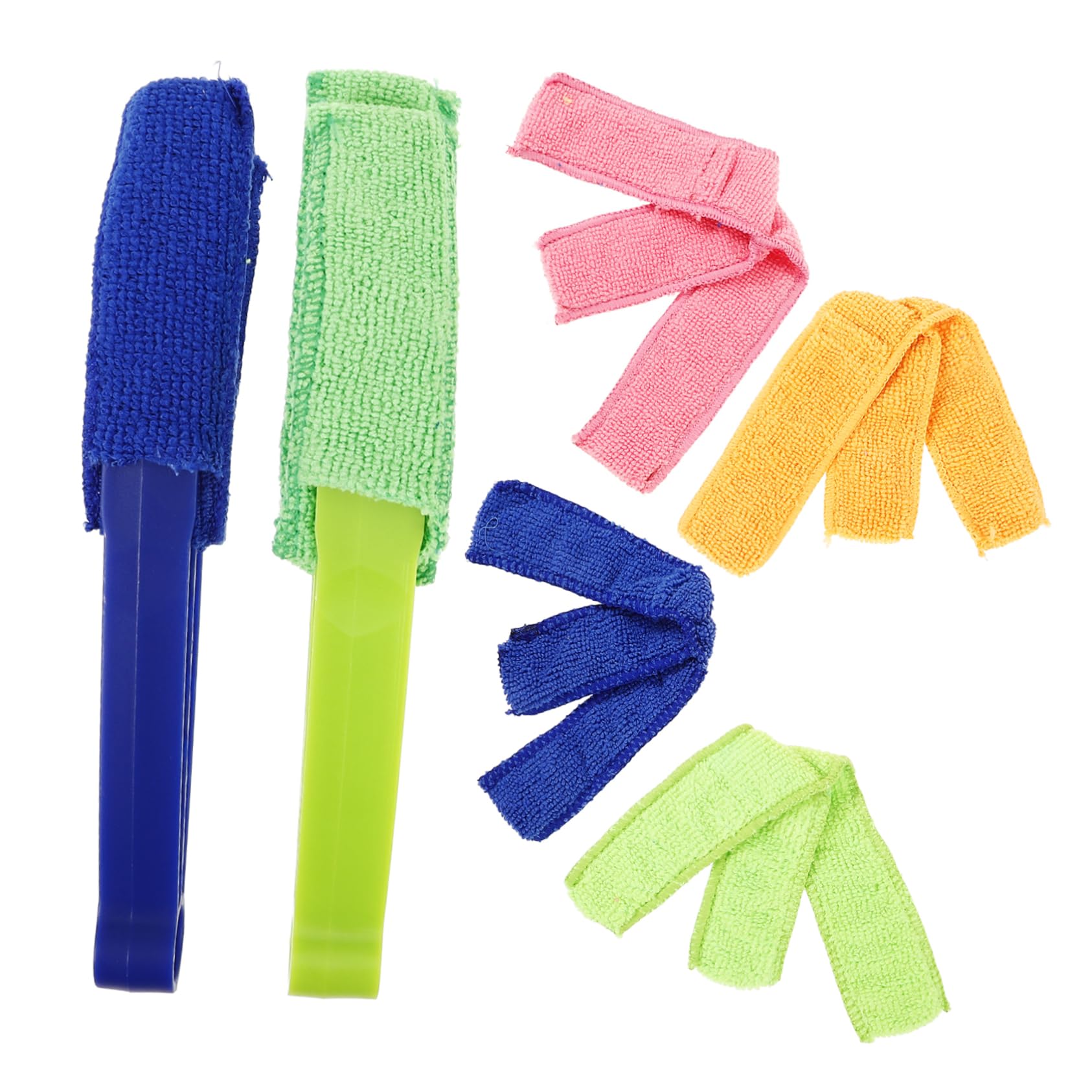 Gadpiparty 3 Juegos Cepillo de limpieza para persianas manejar hendedura producto lama limpiador de aire acondicionado estores plumero para limpieza de persianas plumero ciego el plastico