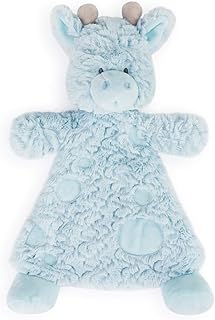 Griffin Giraffe Soft Blue 13 x 11 Plush Polyester Stuffed Animal Rattle Blankie