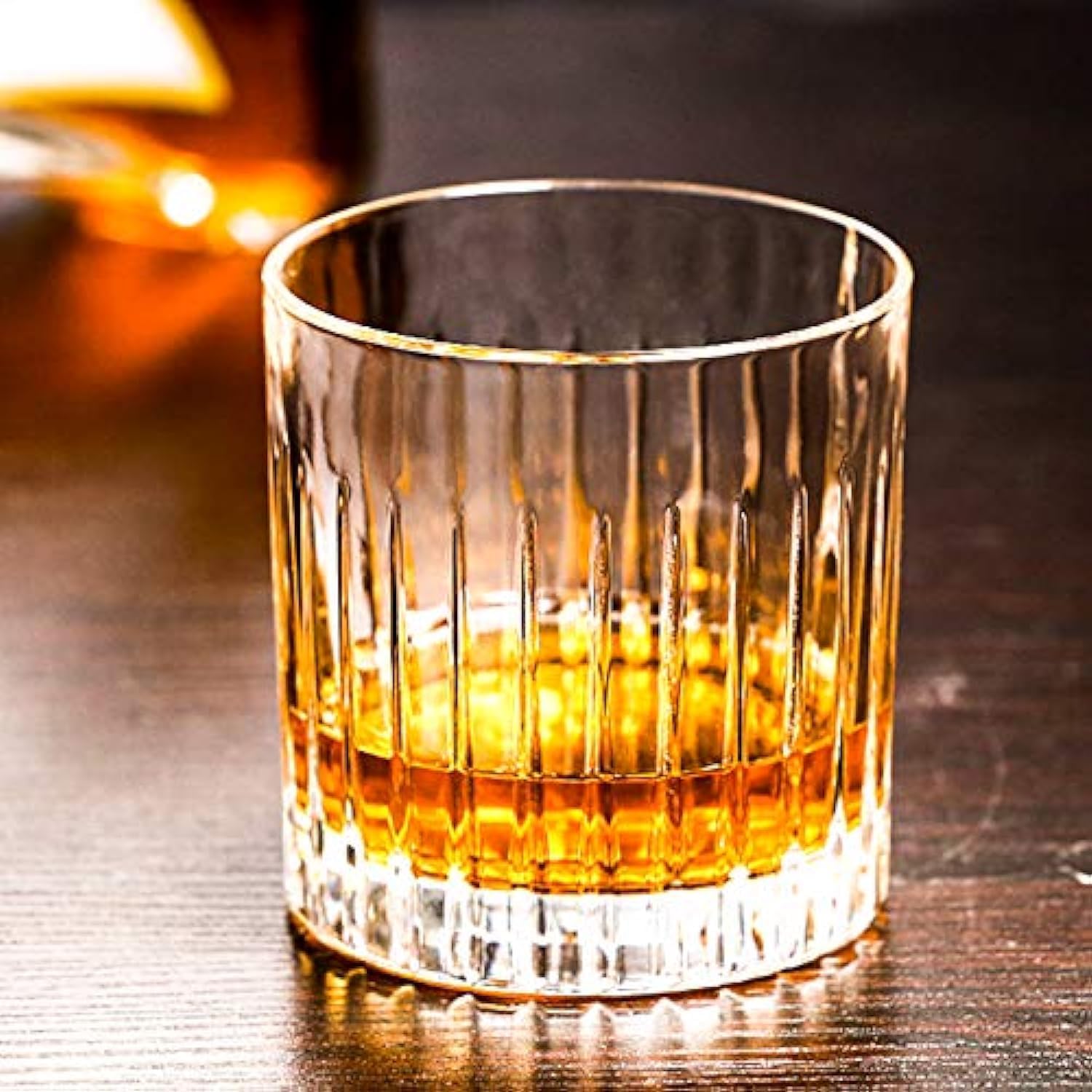 TRIXY Italian Premium Whiskey Glass Clear Crystal Whiskey Glass 300 ML Set of 6 (CHUTKI)-6