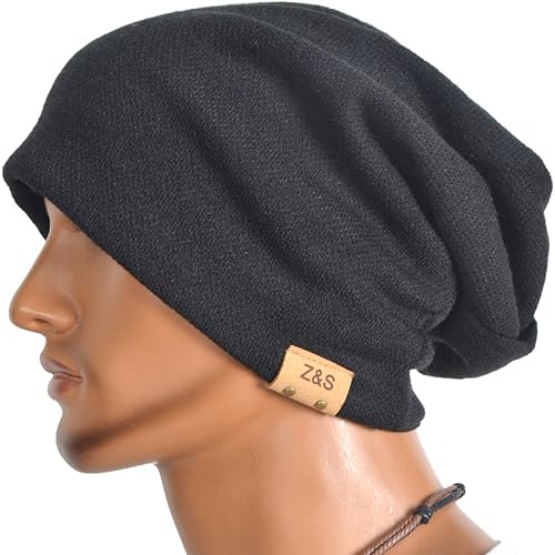 Miniatura 4 de VECRY Gorro Slouch para hombre gorra larga y holgada de hip-hop para invierno y verano
