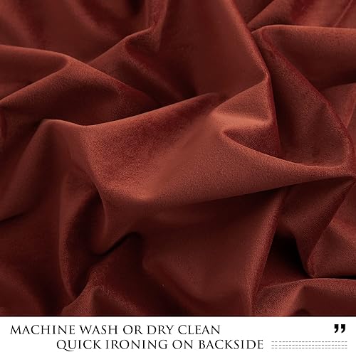 Miniatura 59 de StangH Cortinas verdes de terciopelo, cortinas extralargas para oscurecer la habitación del dormitorio, cortinas para sala de estar, cortina Verde