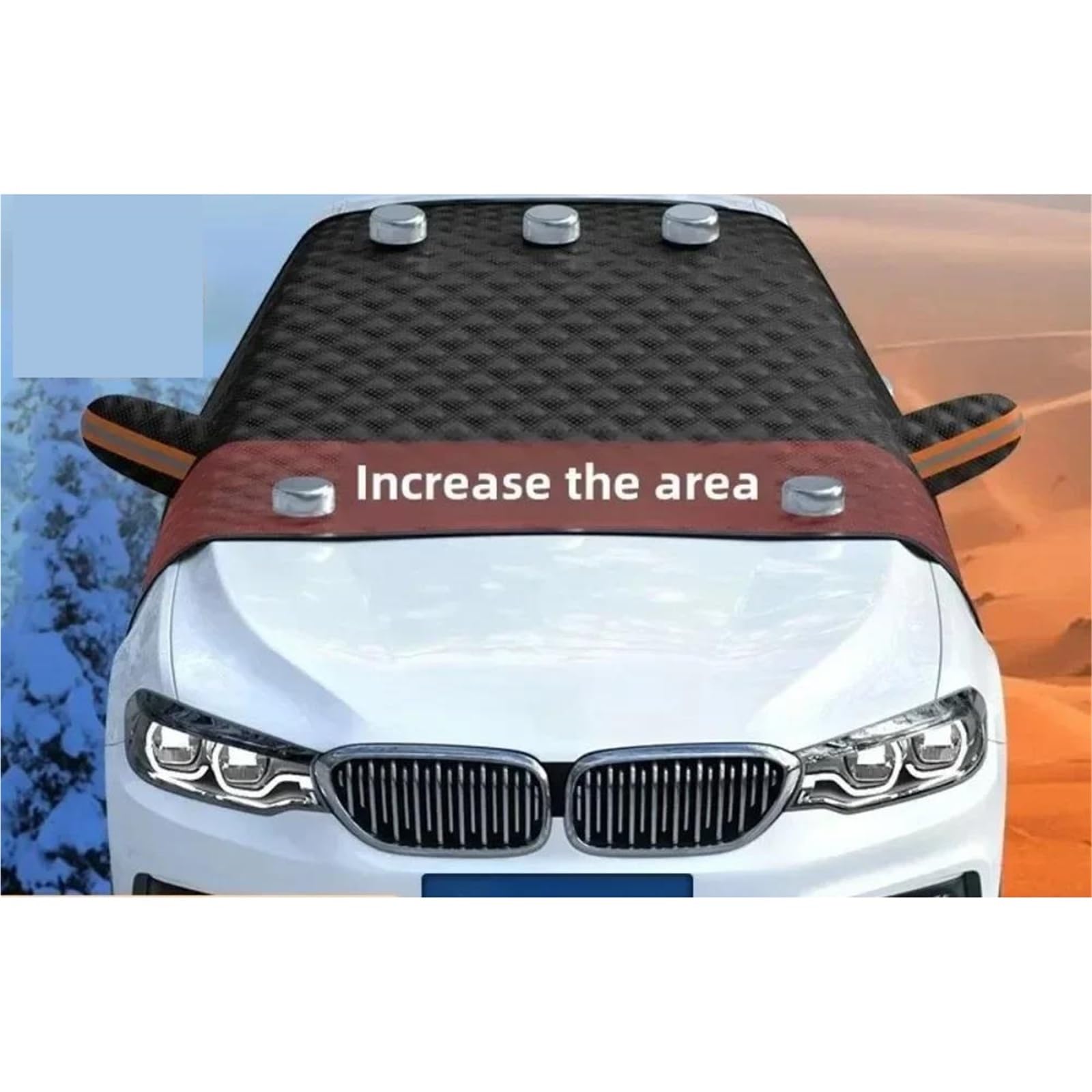 Telo Parabrezza Auto Antigelo Paraneve per Auto Parabrezza Paraneve Invernale Parasole per Auto Esterno Anti Ghiaccio Parabrezza Automatico Parasole