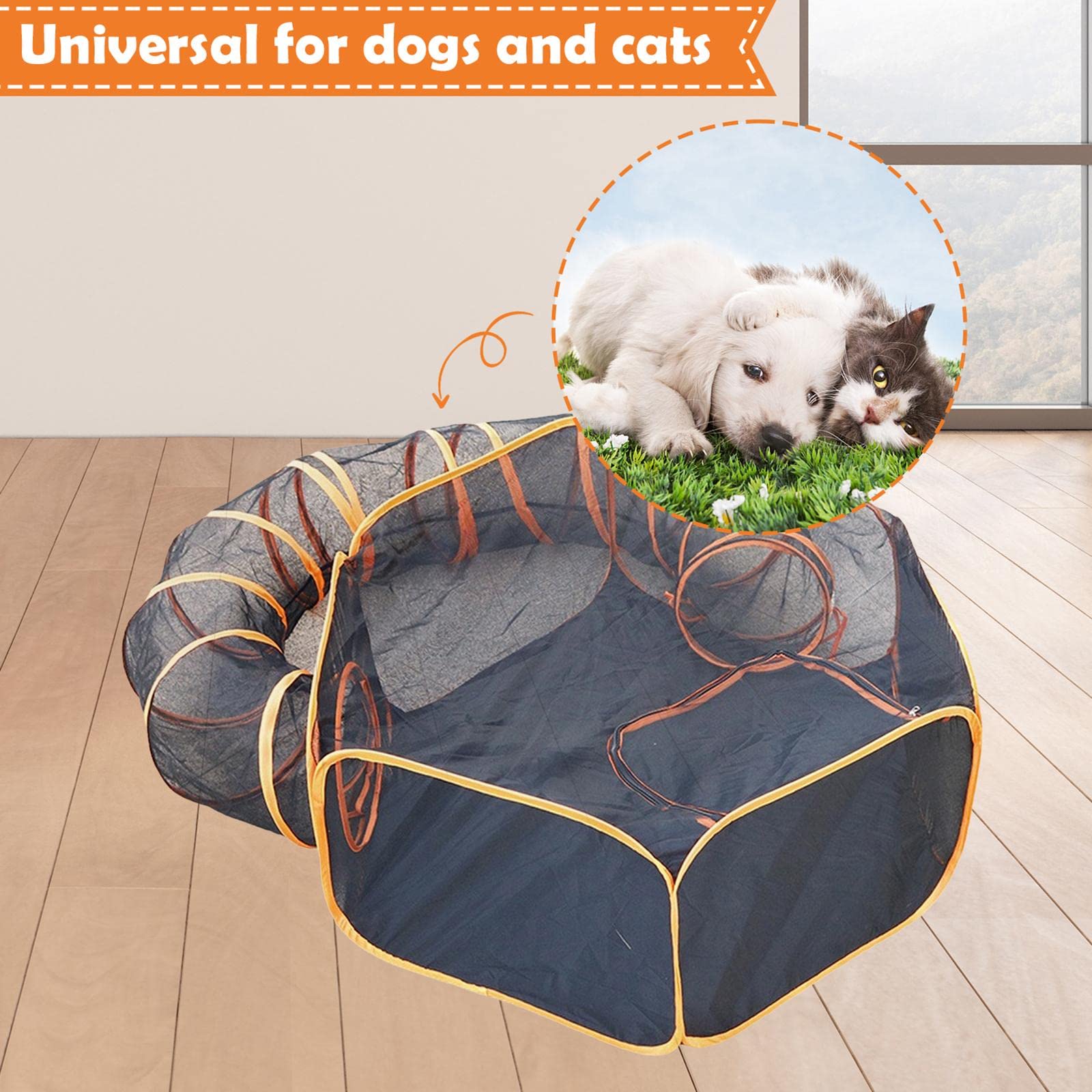 Interactivo para Gatos, Juguetes para Gatos de Interior, Tubo Interactivo para Gatos Y