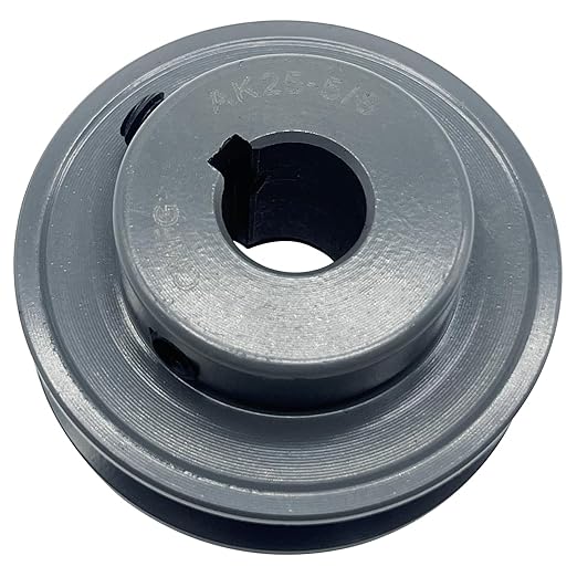AK25-5/8 v Belt Pulley 5/8 inch Bore 2.5" OD,Cast Iron Material, AK Mechanical v-Belt Pulleys Single Groove Pulley for"4L" or"A" or "3L" Belt
