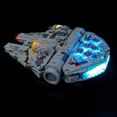 Miniatura 9 de Kyglaring Kit de iluminación LED solo juego de luces diseñado para Lego Star Wars Hoth at-ST 75322 Model Building Set, sin juego de Lego (versión