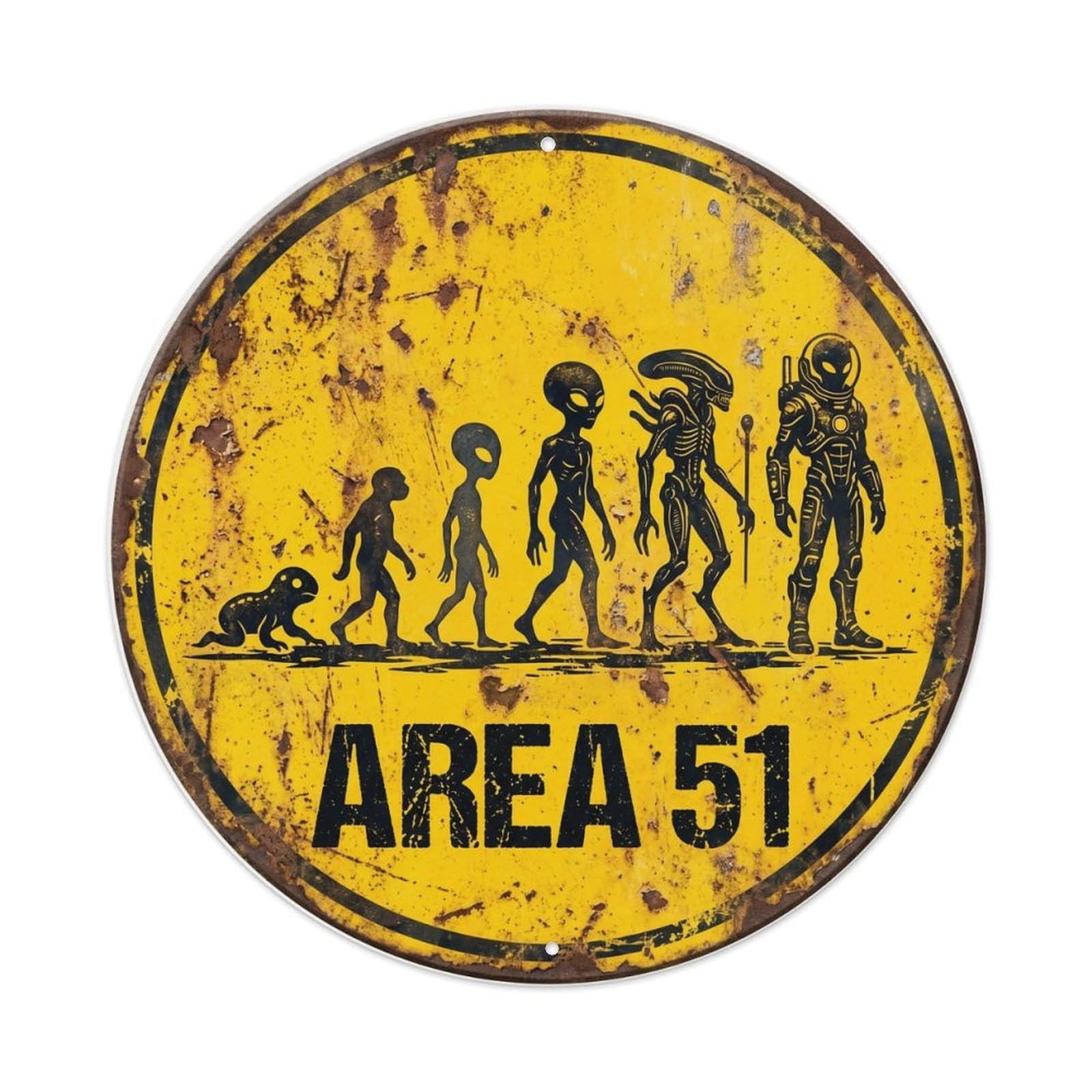 Alien Area 51 EvolutionMetal Tin Sign