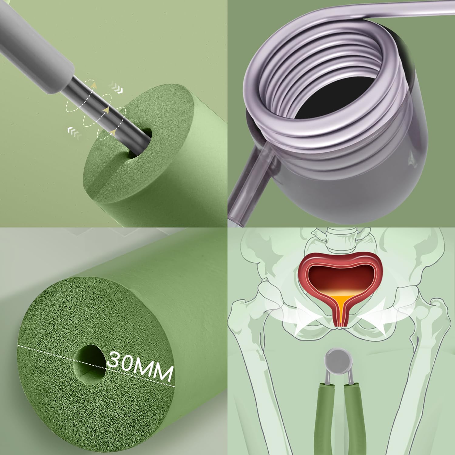 Hips Allenatore Del Pavimento Pelvico - Attrezzatura Per Allenamento Per Muscoli Uomini Donne Trainer Per Gambe Esercizio Interno Coscia Attrezzatura Sportiva Per Braccia Schiena Trainer