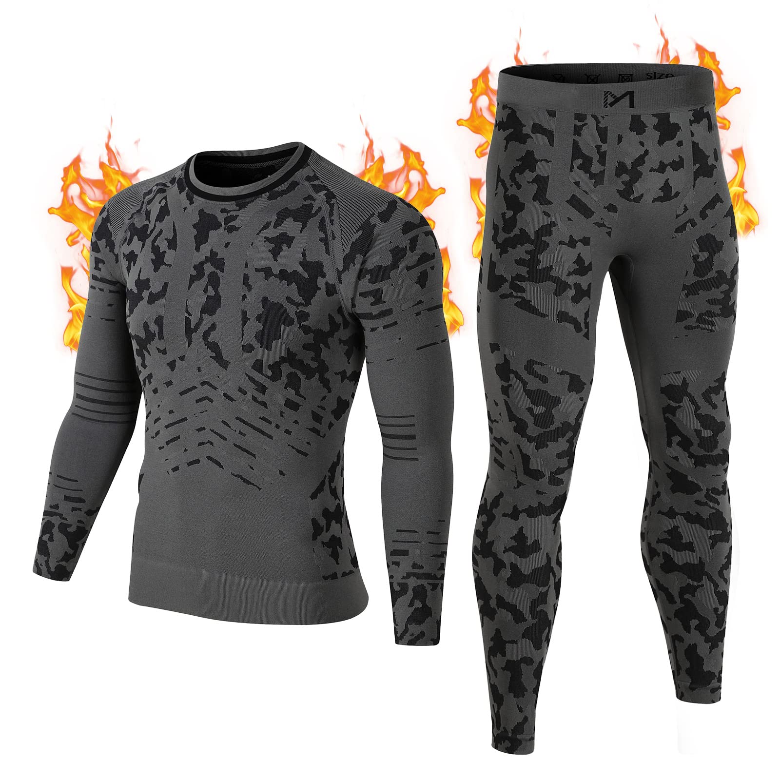 Meethoomens Thermal Underwear Set Winter Gear Men Base Layer Long