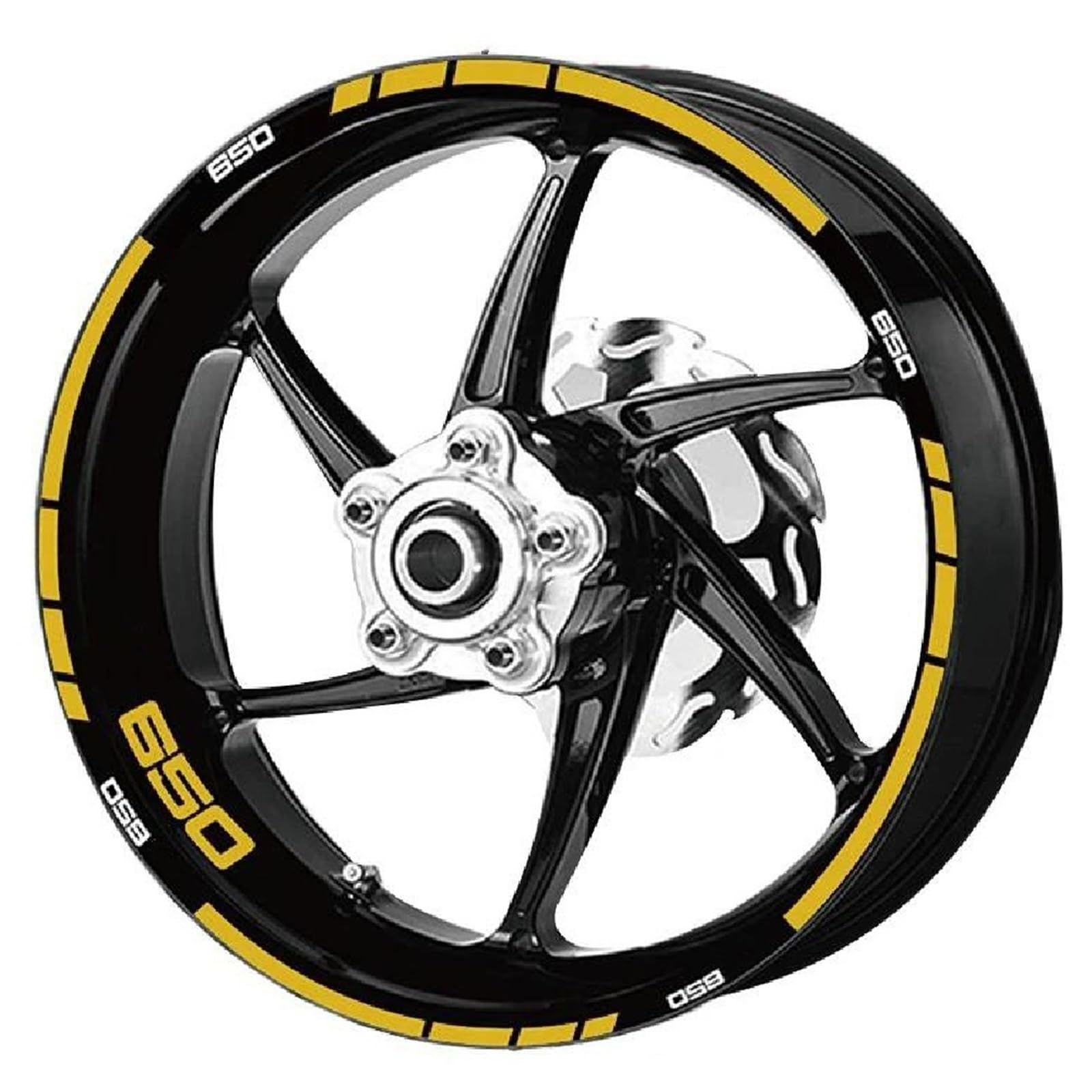 Motorrad-Radaufkleber, Reflektierende Aufkleber, Felgenstreifenaufkleber, Zubehör Für Z650 Für Z 650 Für(Style 4)