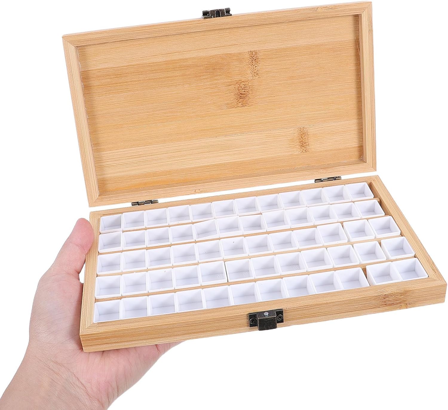 Portable Watercolor Paint Palette Box with 60 Half Pans