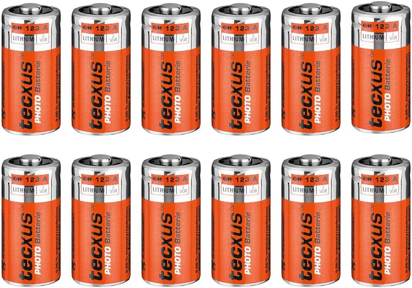Tecxus CR123 3 V Lithium Battery for Photo, Torch, Smoke Detectors