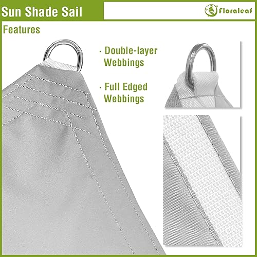 Miniatura 2 de Toldo parasol rectangular impermeable de 10 x 10 pies, toldo con bloqueo UV para patio al aire libre, césped, jardín, patio trasero, gris claro