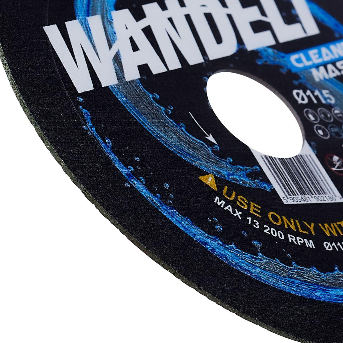 Disco de diamante extrafino Ø115 mm SENDI Wandeli Cleaner Master – corte limpio para porcelánico, cerámica y gres (1,2 mm, eje 22,23 mm)