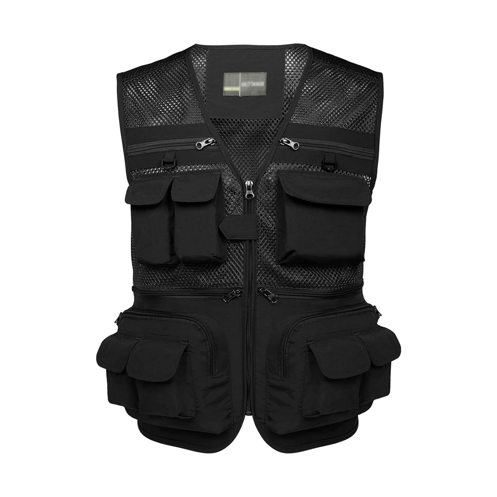 Hbufnha Gilet tattico per caccia gilet da pesca multi tasca lavoro Cargo Jacket
