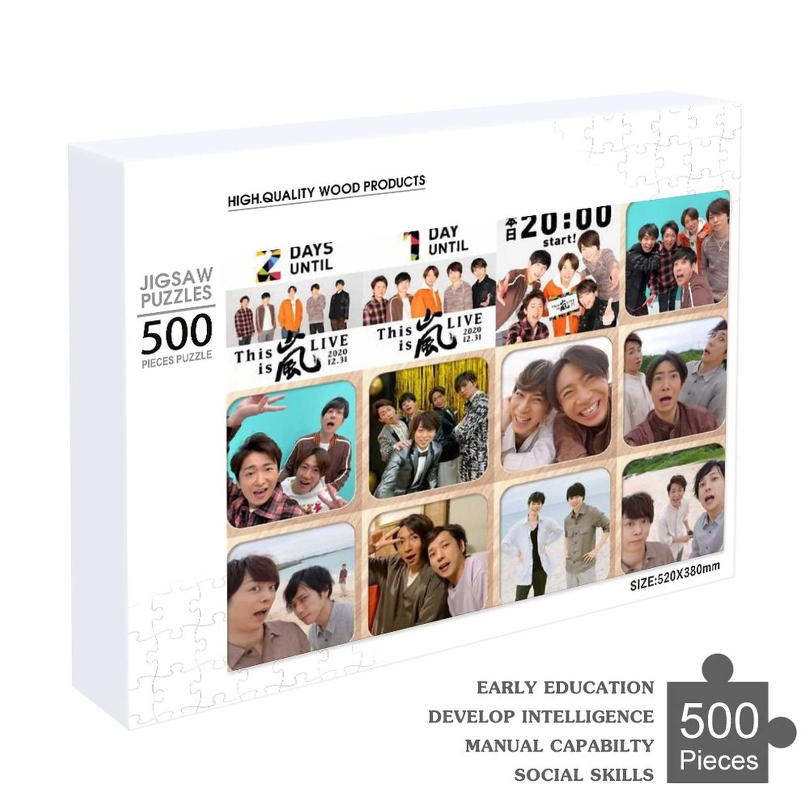 Amazon.co.jp: 嵐 ジグソーパズル 500/1000ピース アニメチックな木製