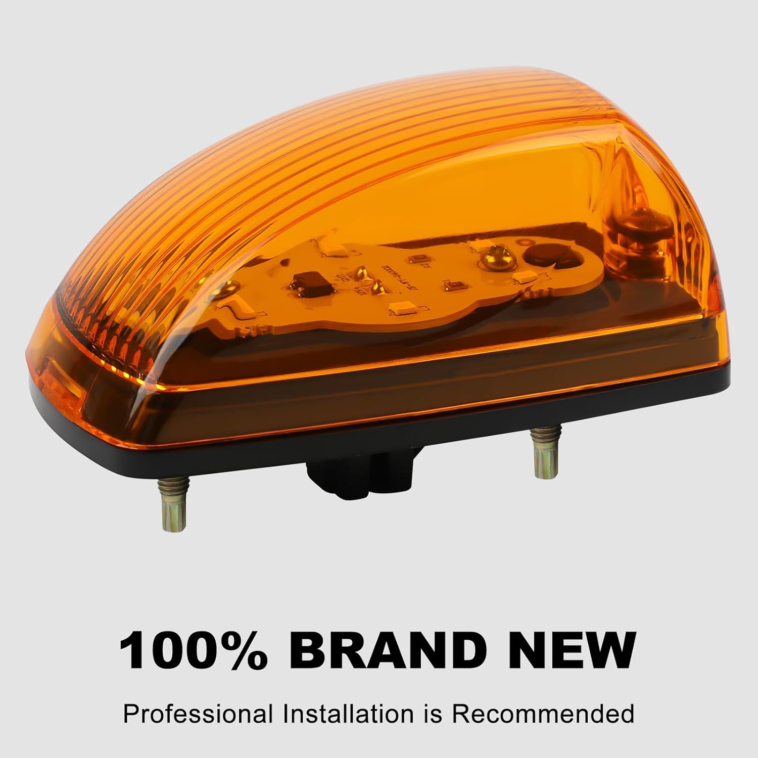 5 PCS LED Cab Roof Clearance MarkerLight Front Top Amber Lamps Fit for Freightliner M2 106 112 Business Class A06-40578-000