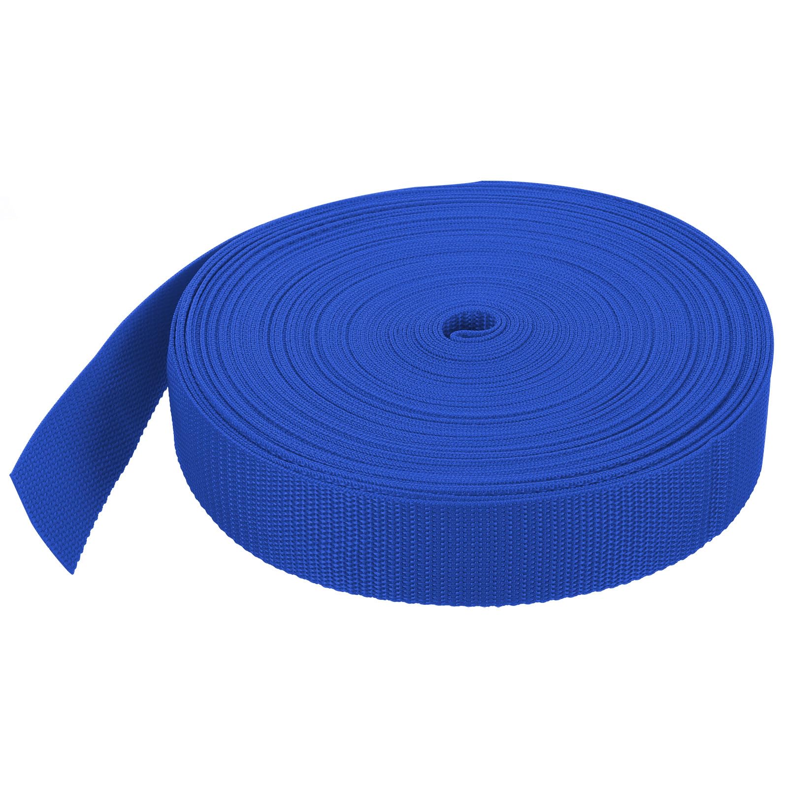 MECCANIXITY Lightweight Polypropylene Webbing Strap 1 1/2" 25 Yard Backpack Strapping Band Blue for Outdoor Luggage Cargo Straps
