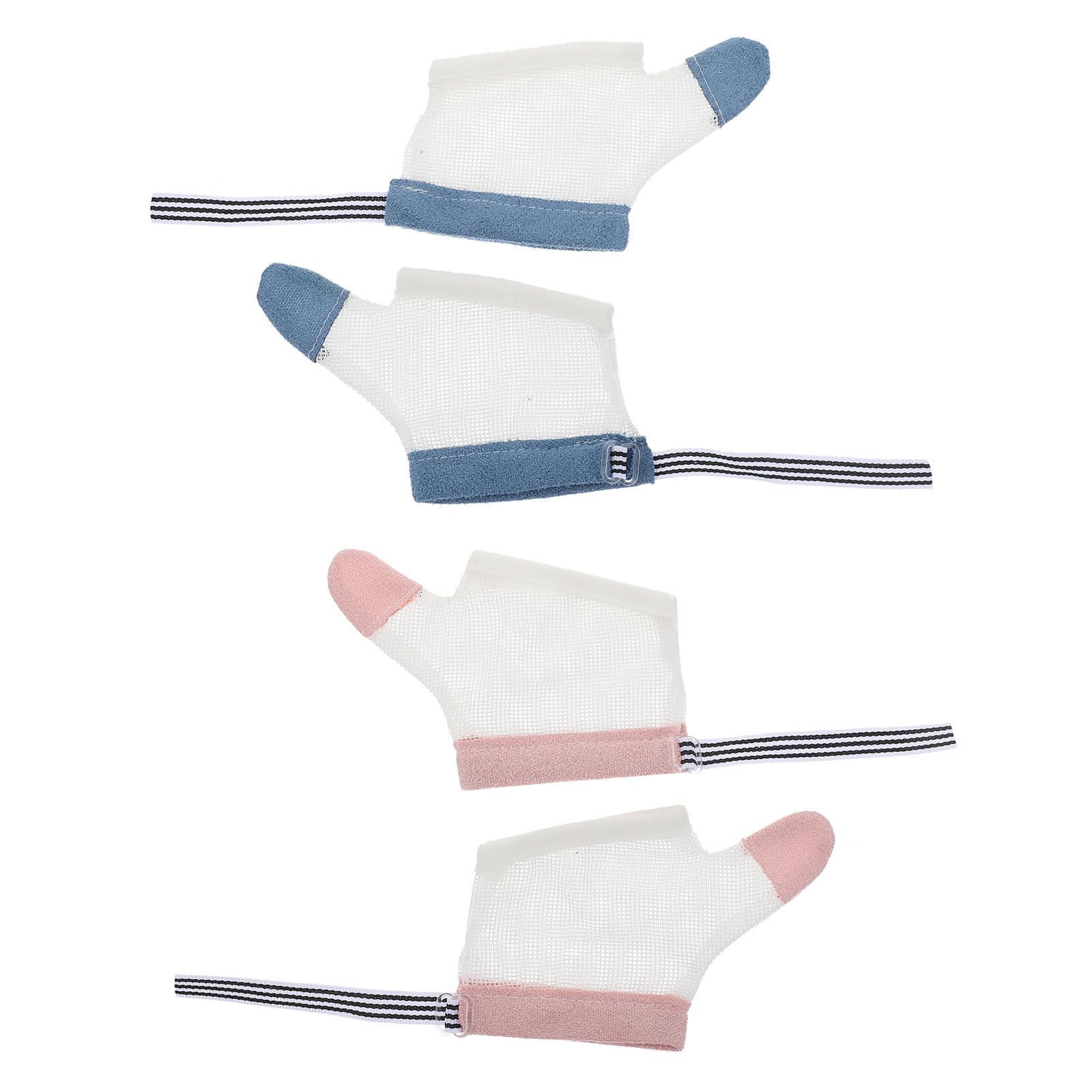HEMOTON Lot de 2 Paires de Protège-pouces en Nylon Respirant pour Bébés, Arrêt Succion des Doigts, Adapté aux Nourrissons de 6 à 22,5 Kg