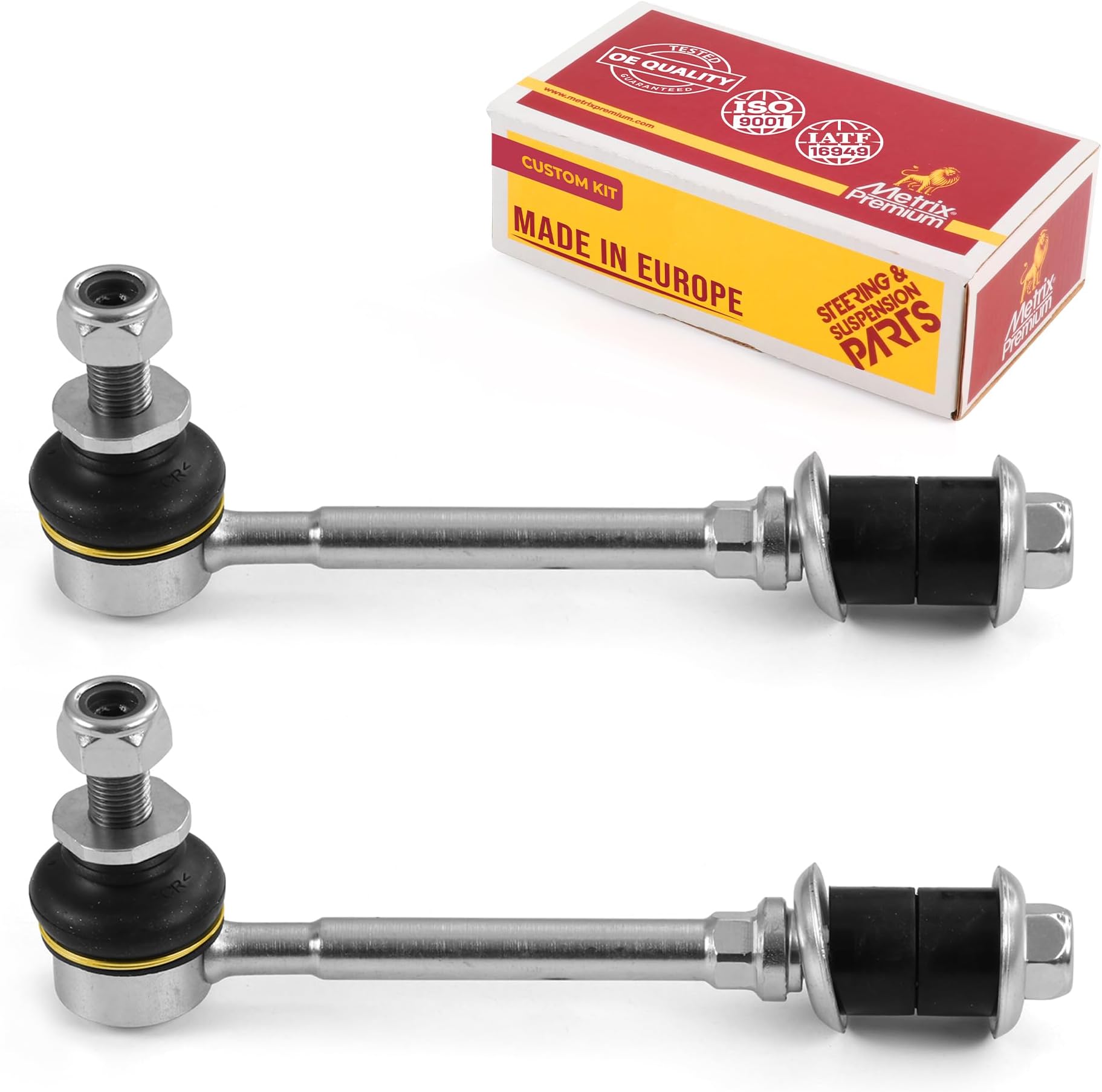 Metrix Premium Chassis Parts - 2 PC Front Sway Bar Stabilizer End Link Kit Fits 96-02 Toyota 4Runner, 00-05 Tundra, 05-15 Tacoma RWD, 06-15 Hilux (Mexico), Replacement K90681, Made in Europe